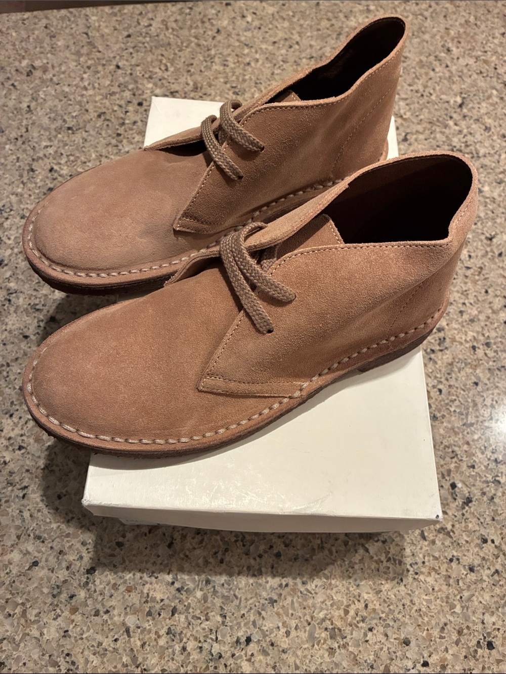 Kids' 1990 MacAlister boots in suede. Kids size 5